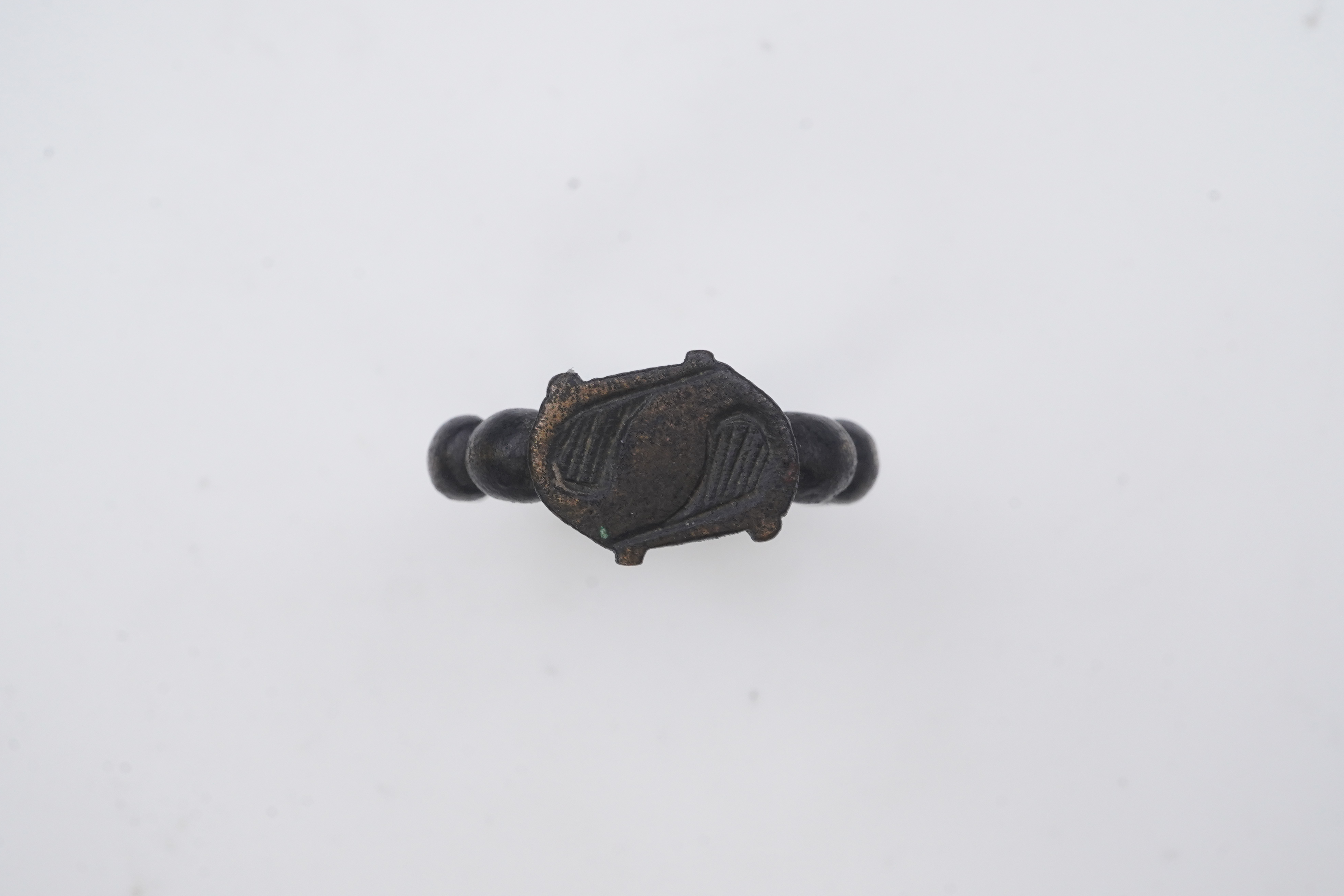 A Tudor bronze 'decade' ring, England, circa 1500